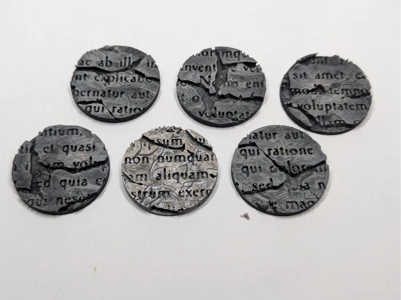 Temple Base 28, 32, 40mm DnD Grimdark Marble
