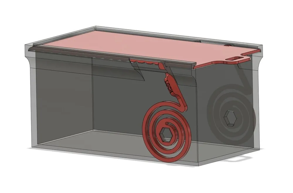 Spring ratcheting box by AskNinjaTom - MakerWorld