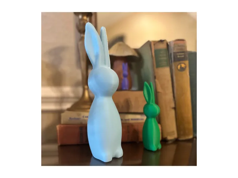 Flocked Style Easter Bunny