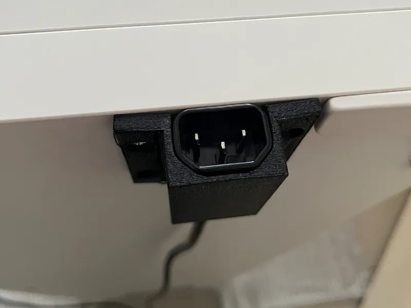IEC power cord holder