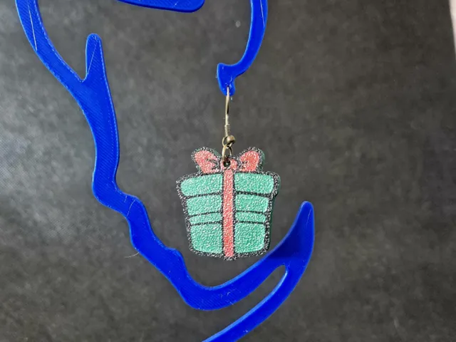 Multicolor Christmas Presents Earrings