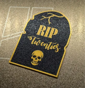 RIP Twenties Cake Topper