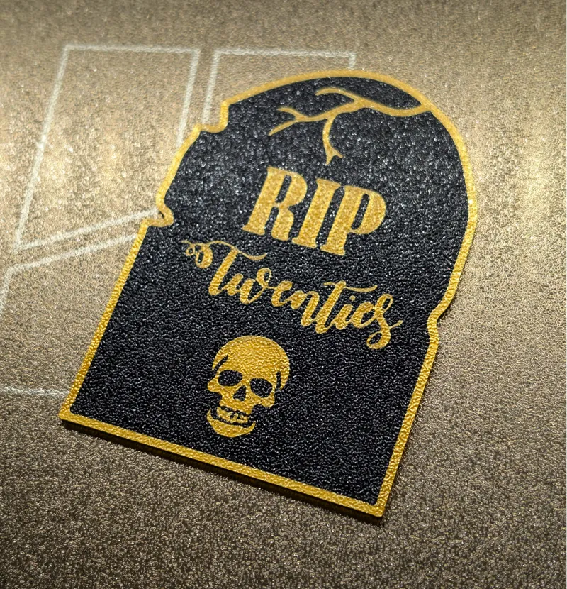RIP Twenties Cake Topper