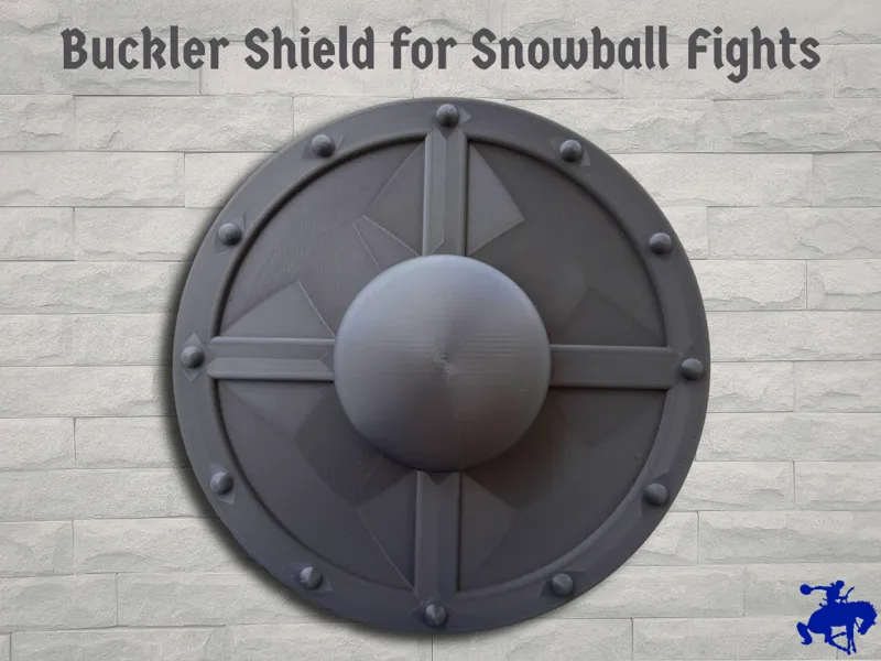 Buckler Shield for Snowball Fights - No Assembly!
