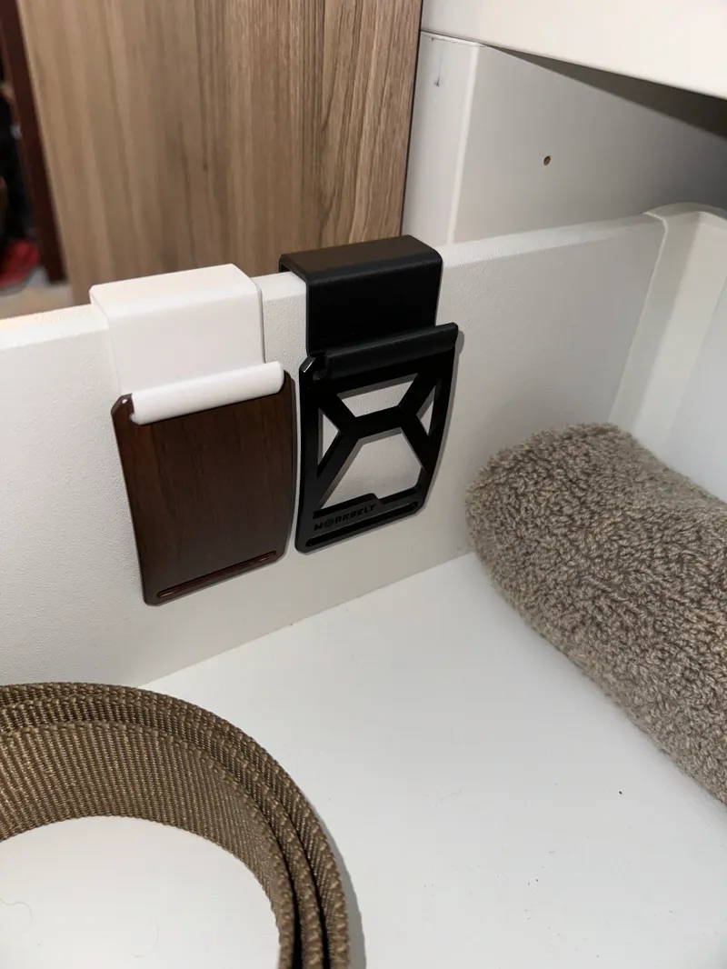 Grip6 (standard) Belt Buckle hanger for drawer