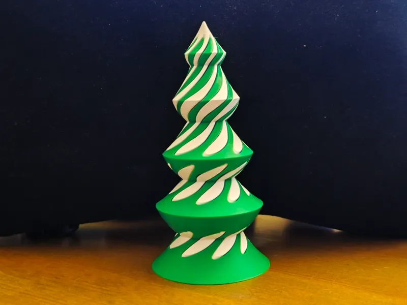 2 piece twister Xmas tree