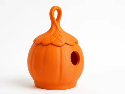 Pumpkin Style Birdhouse