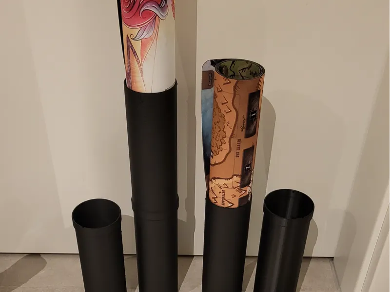 Modular playmat tube (or yogamat)