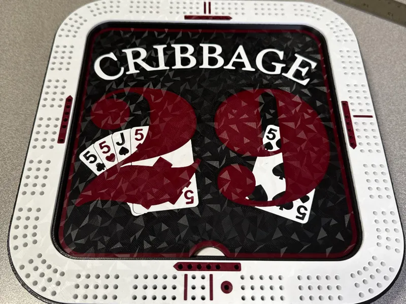 Square Cribbage Board
