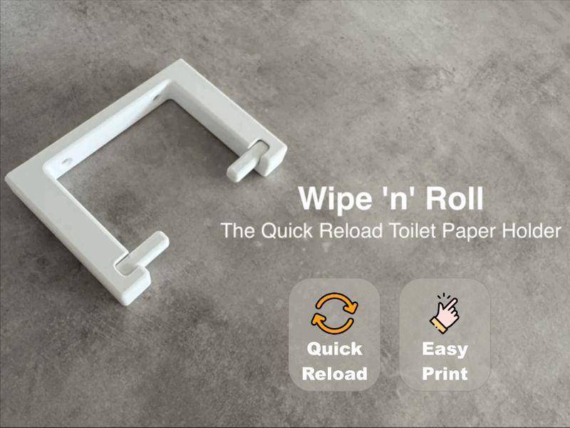 Wipe ‘n’ Roll – Quick Reload TP Holder