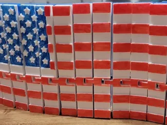 Articulating American Flag