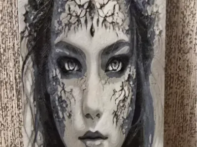 Mystical Woman Hueforge Bookmark