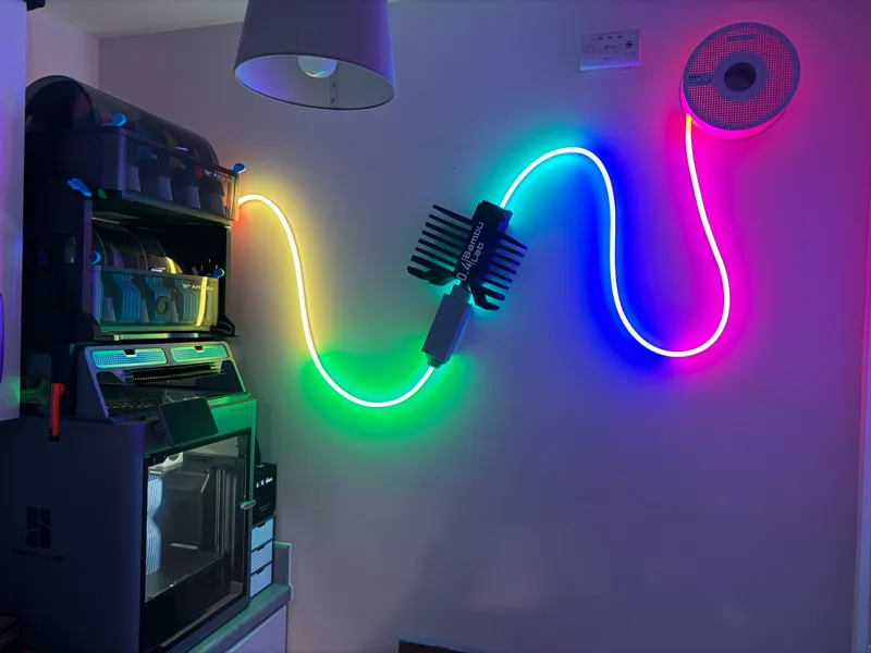 wall buffer -  light strip for Bambu wall display 