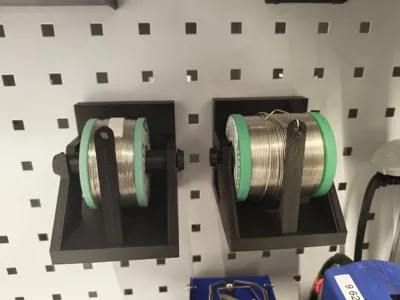 Solder wire holder for Hoffmann Garant pegboard