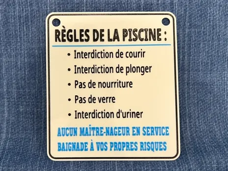 RÈGLES DE LA PISCINE