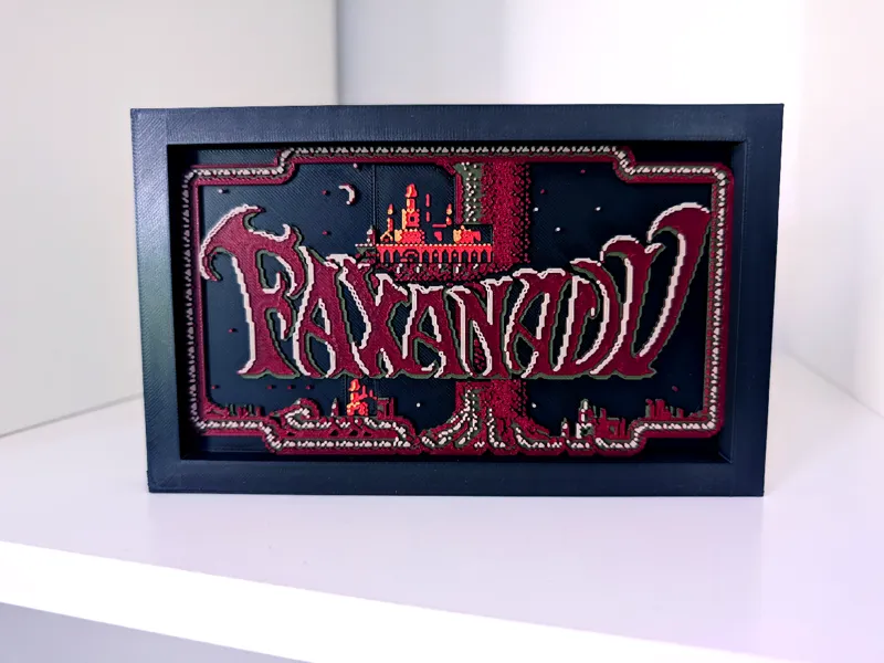 Faxanadu - Title Screen Wall Art