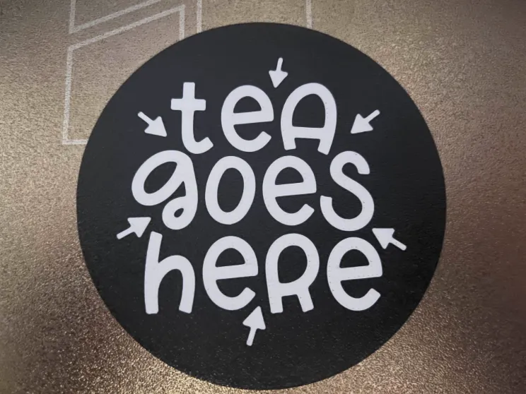 Tea Goes Here Coaster