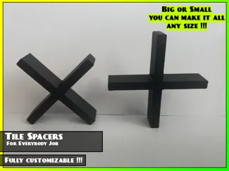 Tile Spacers Customizable 3D-Printable 