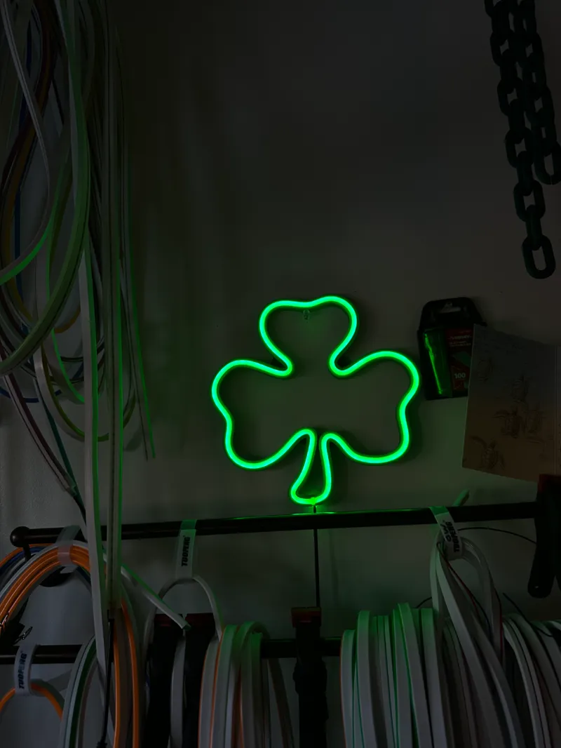 Shamrock St. Patrick's Neon LED sign