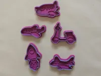 Set de 3 emporte-pièces véhicules pour pâte à modeler — photo 1