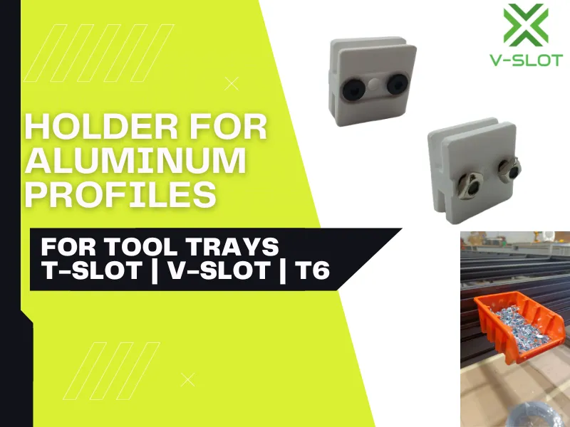 Universal Bin Holder for alu Profiles | 32x30mm
