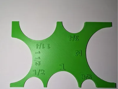 External Thread Gauge for Inch Fittings (Plumbing & Heating)