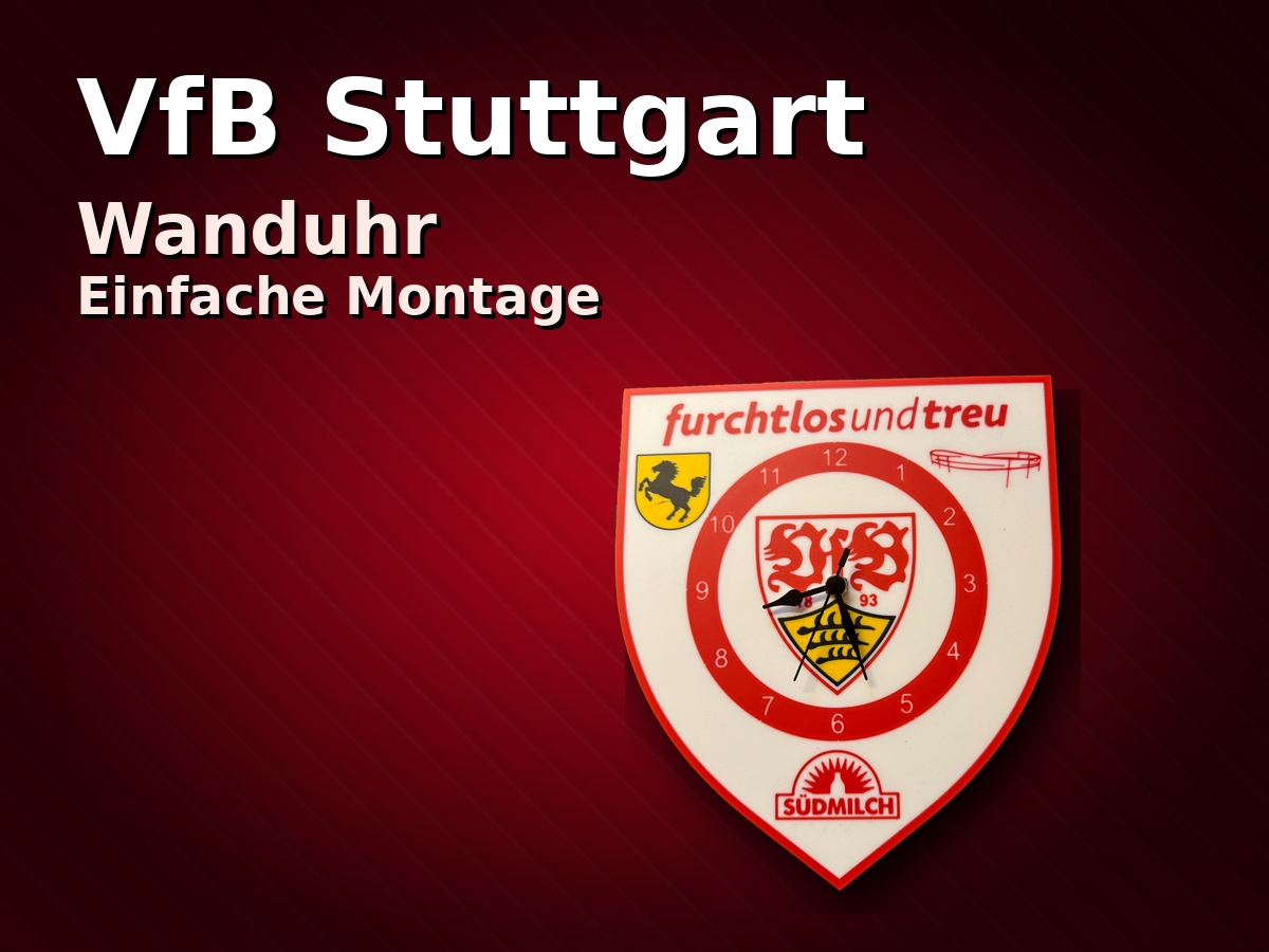 VfB Stuttgart Wanduhr