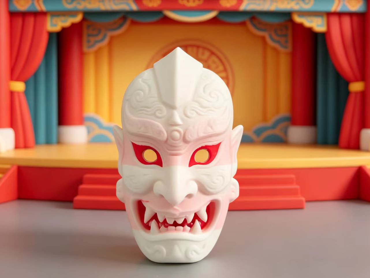 Chinese Facial Makeup Mask