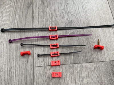 Cable Tie Clip Mount - screw mount for cable ties