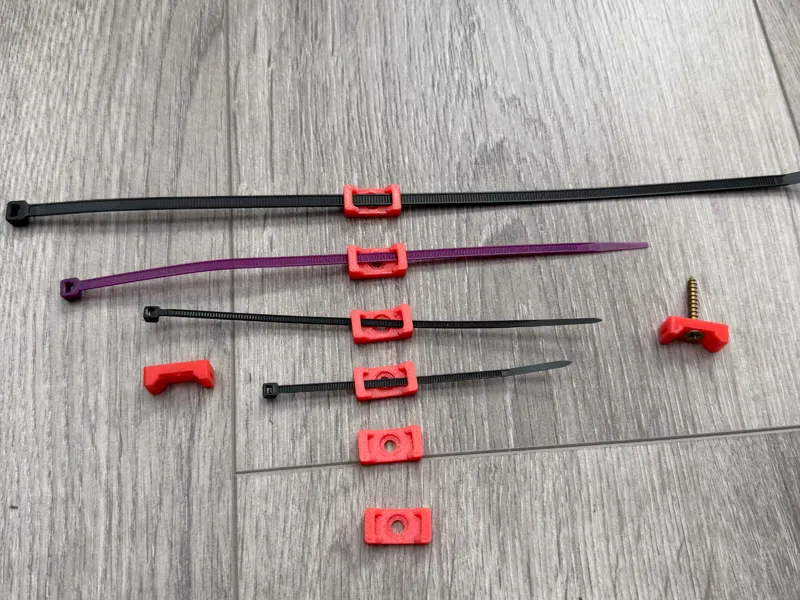 Cable Tie Clip Mount - screw mount for cable ties