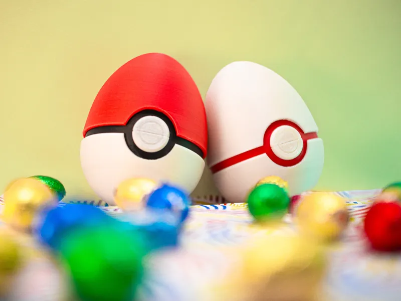 Easteregg Pokéball Set Container for Gifts Pokemon
