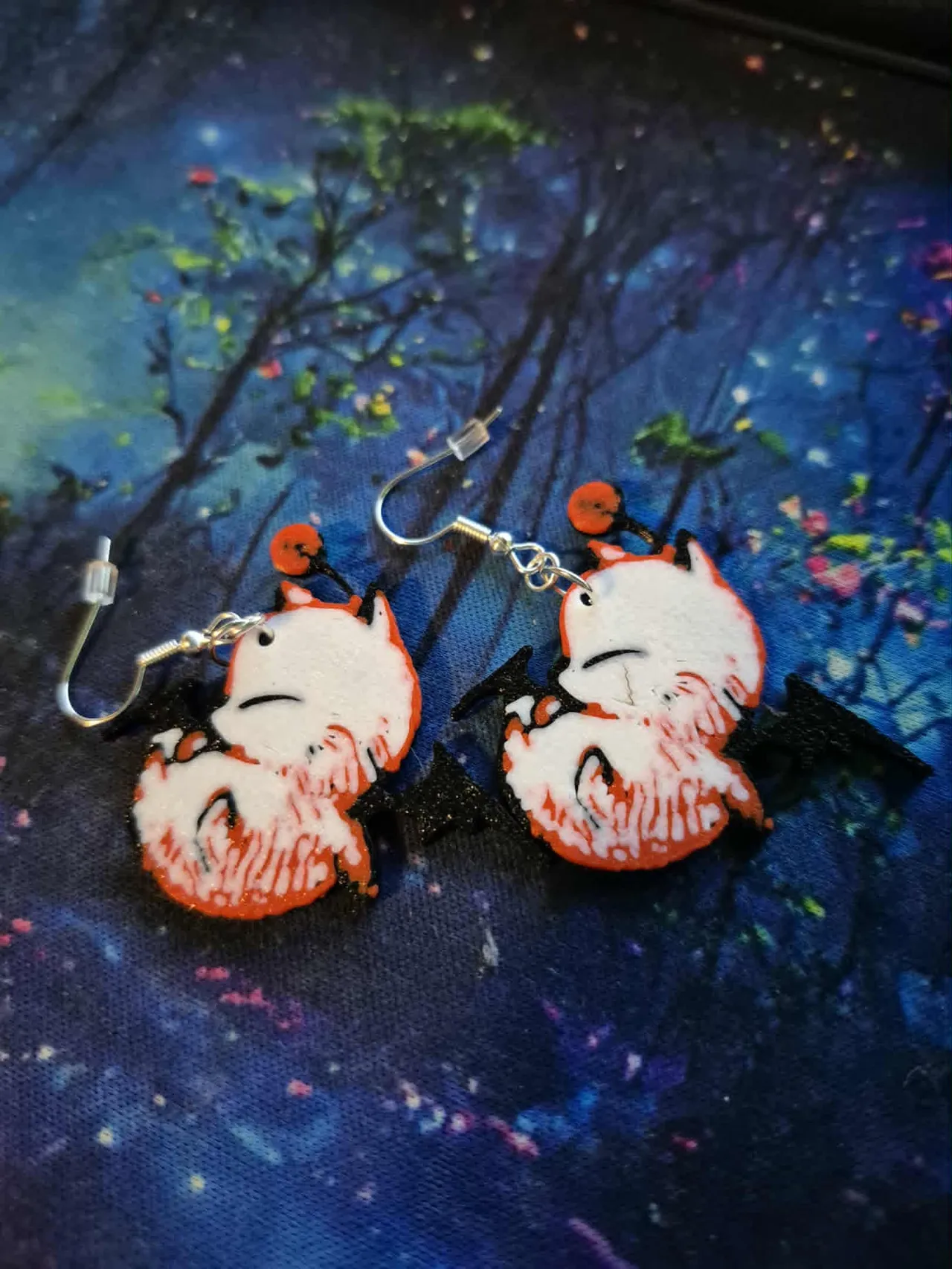 Final Fantasy Tactics Moogle Earrings view 2