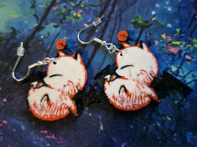 Final Fantasy Tactics Moogle Earrings
