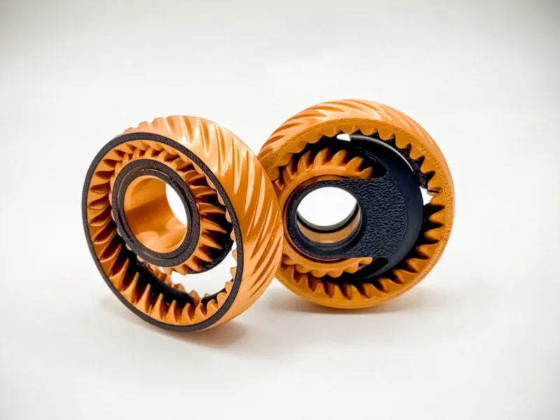Helical Orbit Gear Fidget Spinner - Simple Snap