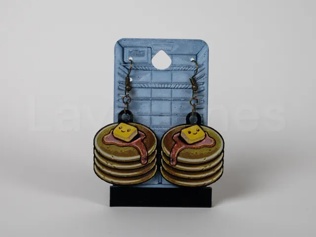 Pancakes Earrings - Happy Food Series