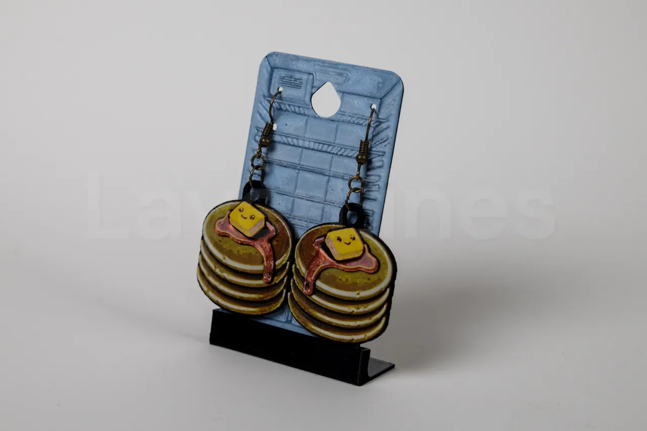Pancakes Earrings - Happy Food Series view 2
