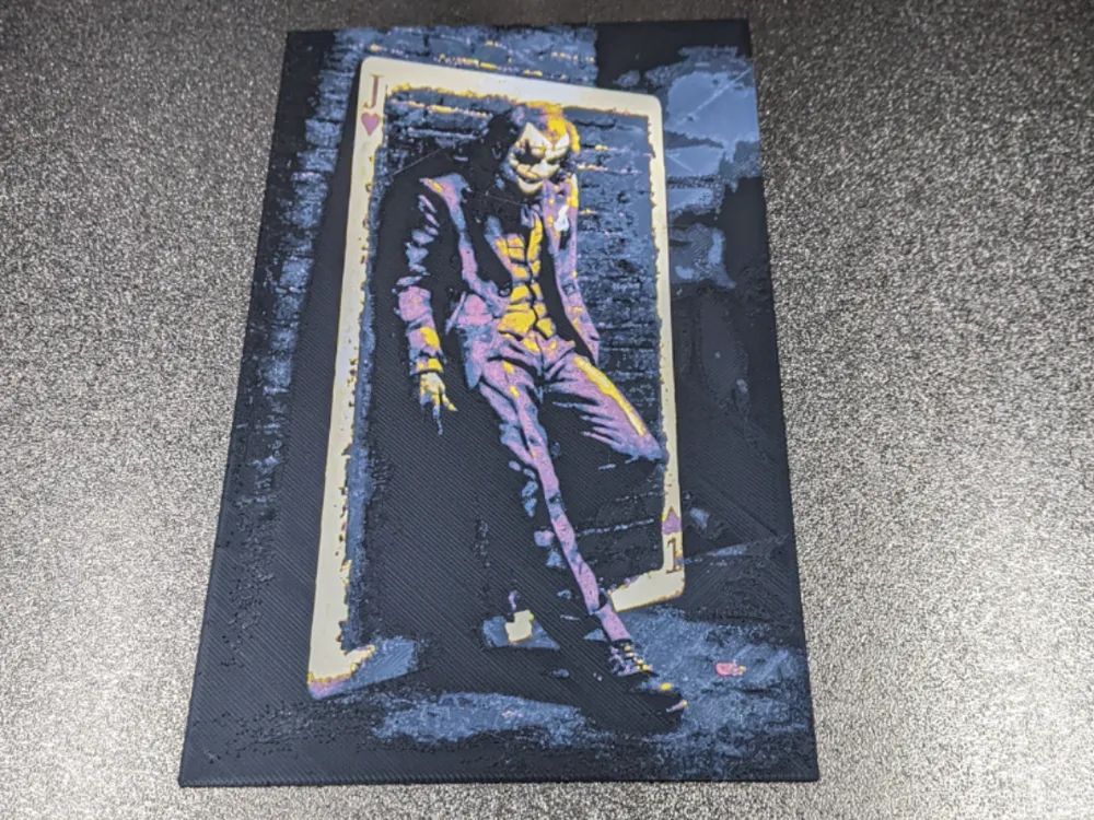 Joker #2 HueForge with frame by ogre56 MakerWorld: Download Free 3D Models