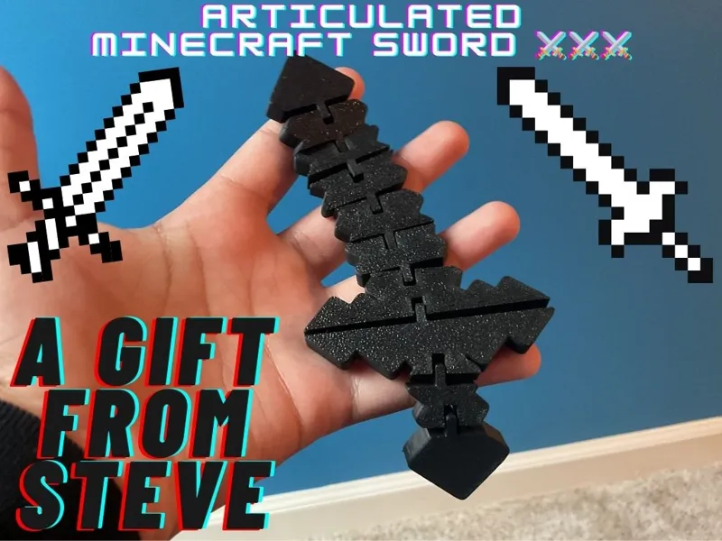 Articulated Minecraft sword