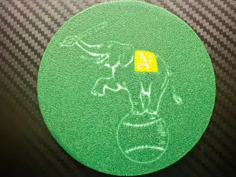 A's Elephant on ball coaster