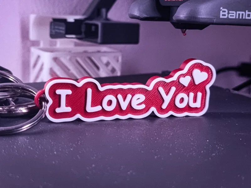 Valentine's "I Love You" Keychain (NO AMS)