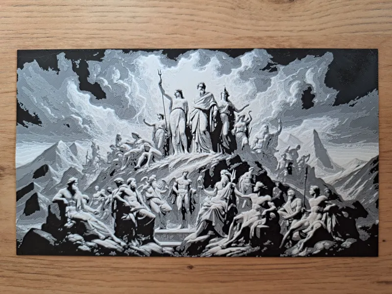 Greek Gods HueForge Art