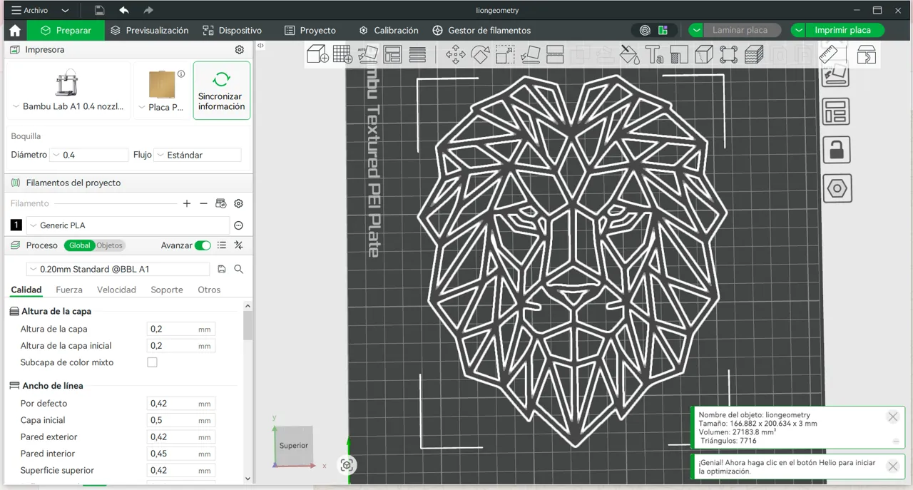 Low Poly Geometry Line Lion Wall Art view 4