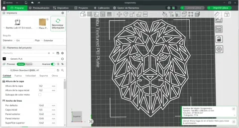Low Poly Geometry Line Lion Wall Art view 4