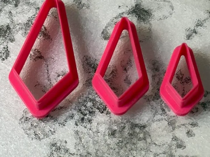 Geometric Teardrop Clay Cutter Set