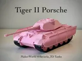 Фигурка Tiger II Porsche с мрежести странични защити