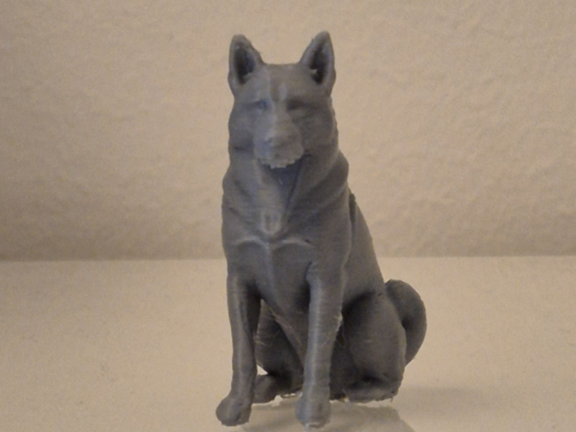 Norwegian Elkhound – 3D Printable Dog Statue