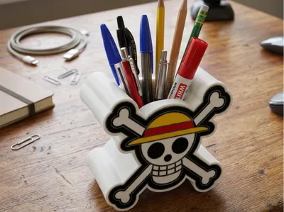 One Piece pen holder - desk pen holder