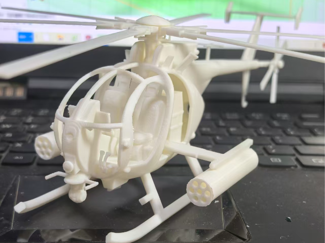 MH‑6 Little Bird 小鸟武装直升机 可3D打印组装模型 - 1