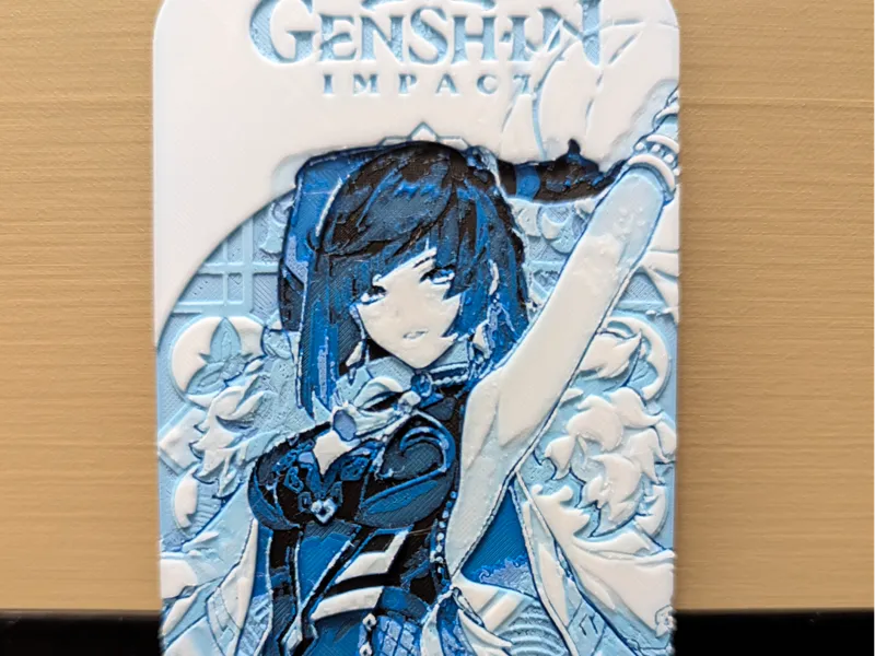 Yelan Character Card - Lesezeichen - 55 x 150 mm