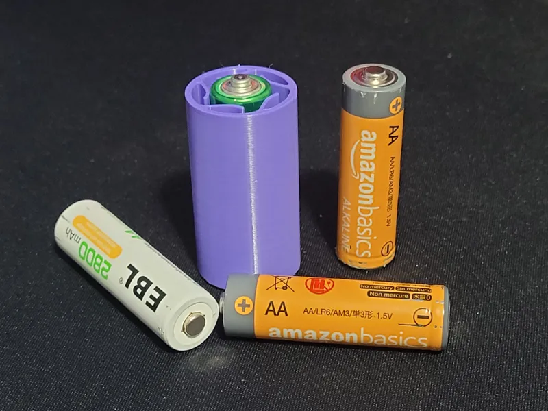 AA to C Adapter Star Style